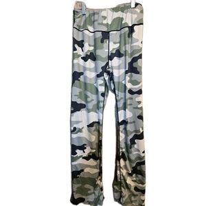 🩶🖤‎ NANU Women's XL Gray Camouflage Leggings | Yoga Pants Athletic Activewear
